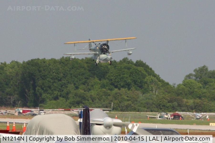 N1214N, 1945 Grumman J2F-6 Duck C/N Not found 33549/N1214N, Arriving at Lakeland, FL during Sun N Fun 2010.