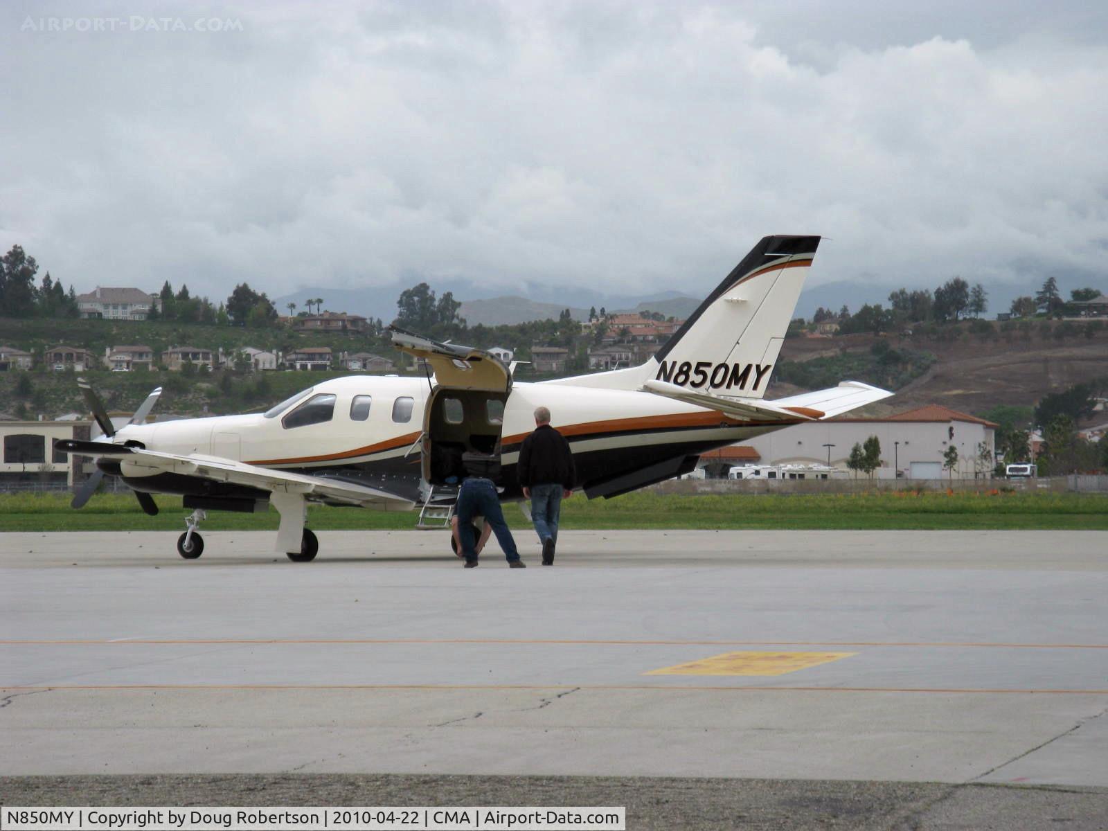 N850MY, Socata TBM-700 C/N 478, SOCATA TBM 700, one P&W(Canada)PT6A-64 turboprop of 700 shp, four-blade CS prop, main cabin seating for six, two pilots or pilot and one passenger on flight deck, pressurized