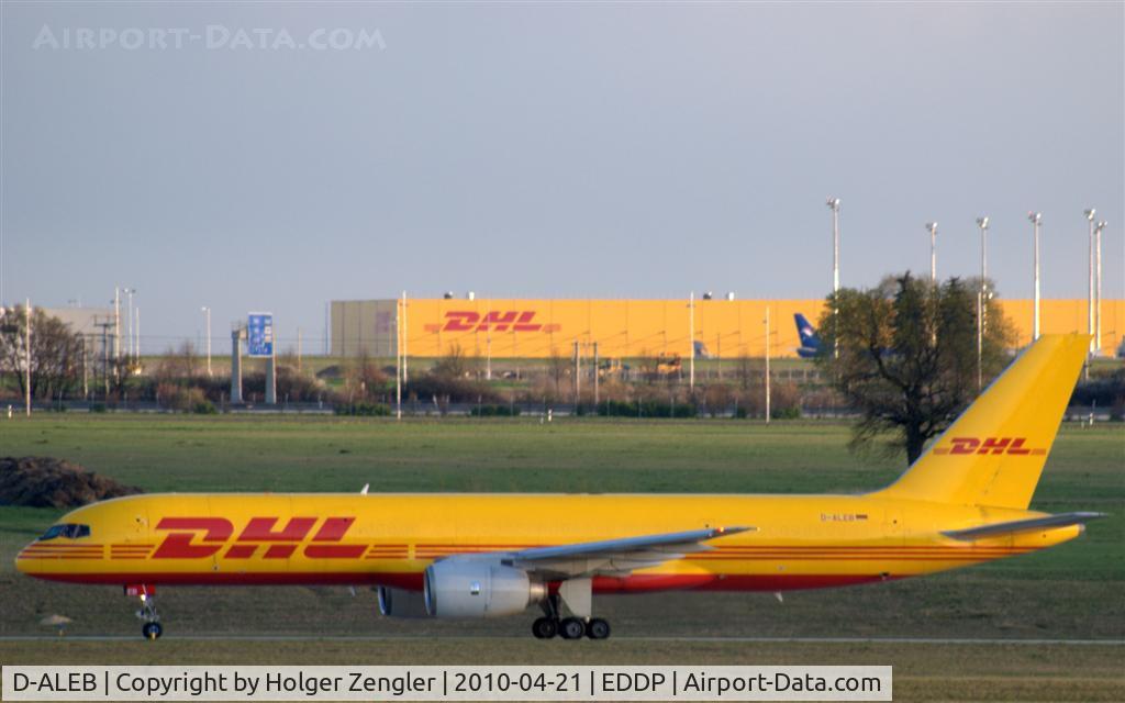 D-ALEB, 1982 Boeing 757-236/SF C/N 22173, Arrival in late sunlight on rwy 26R