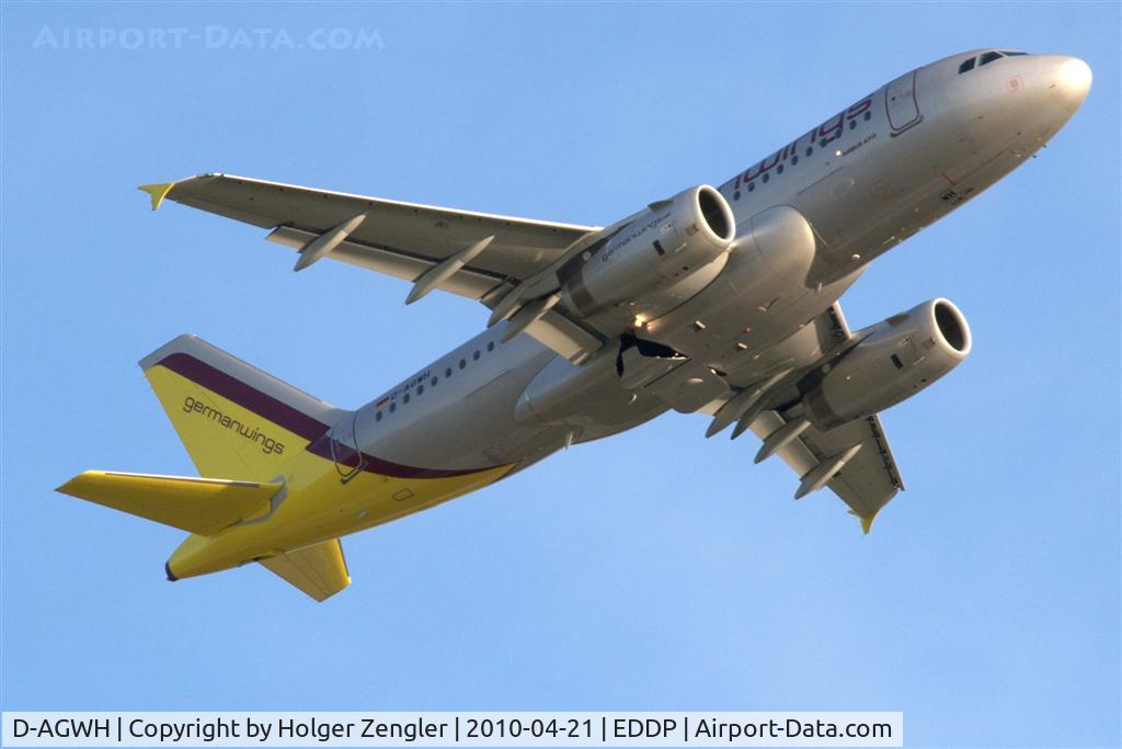 D-AGWH, 2007 Airbus A319-132 C/N 3352, Leaving LEJ in late sunlight westwards to CGN