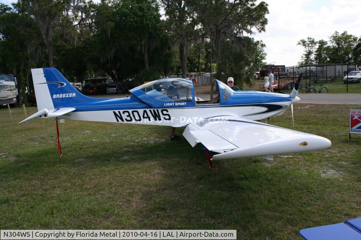 N304WS, 2008 Breezer Light Sport Aircraft C/N 007LSA, Breezer