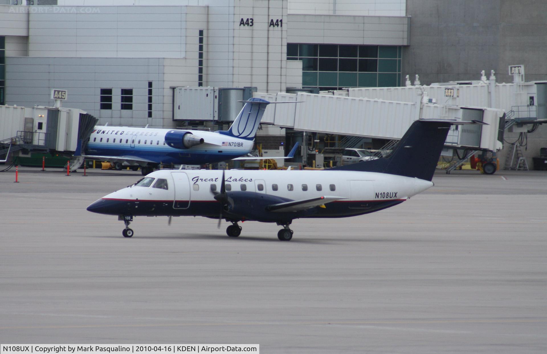 N108UX, 1988 Embraer EMB-120ER Brasilia C/N 120108, EMB-120ER