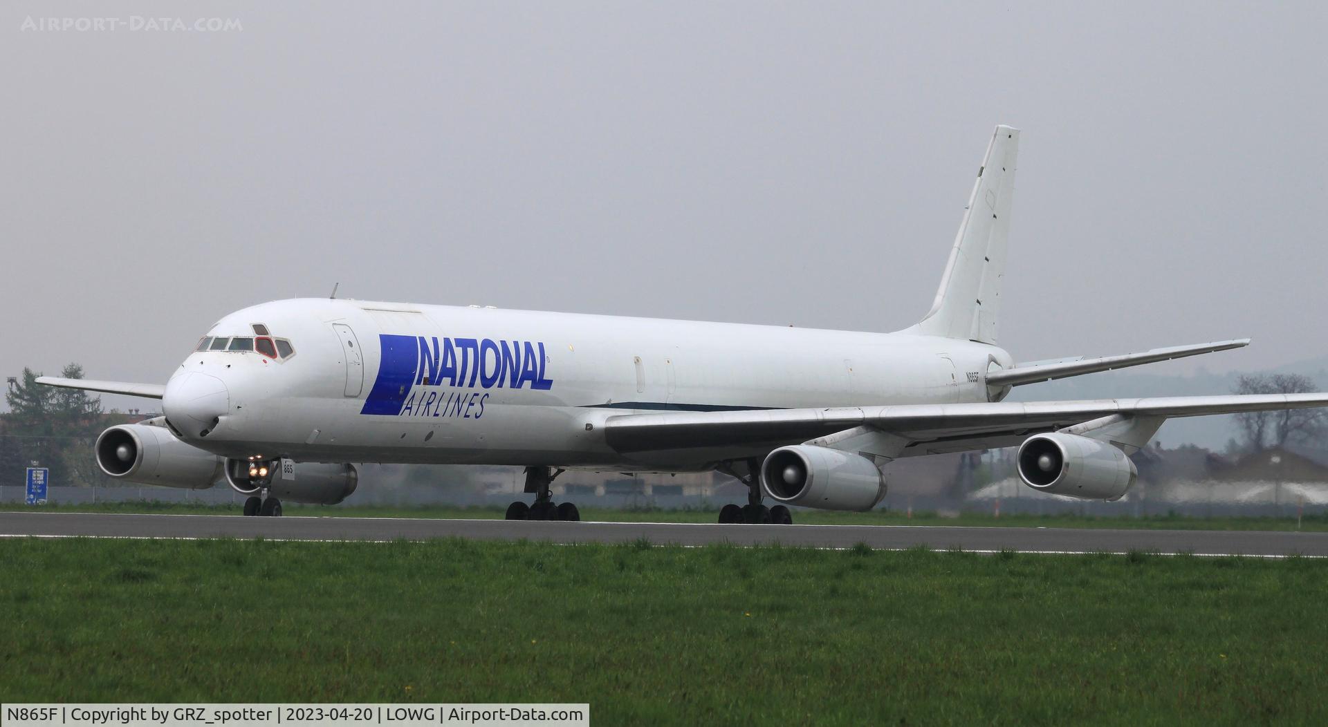 N865F, 1969 Douglas DC-8-63F C/N 46088, Nice visitor in GRZ!