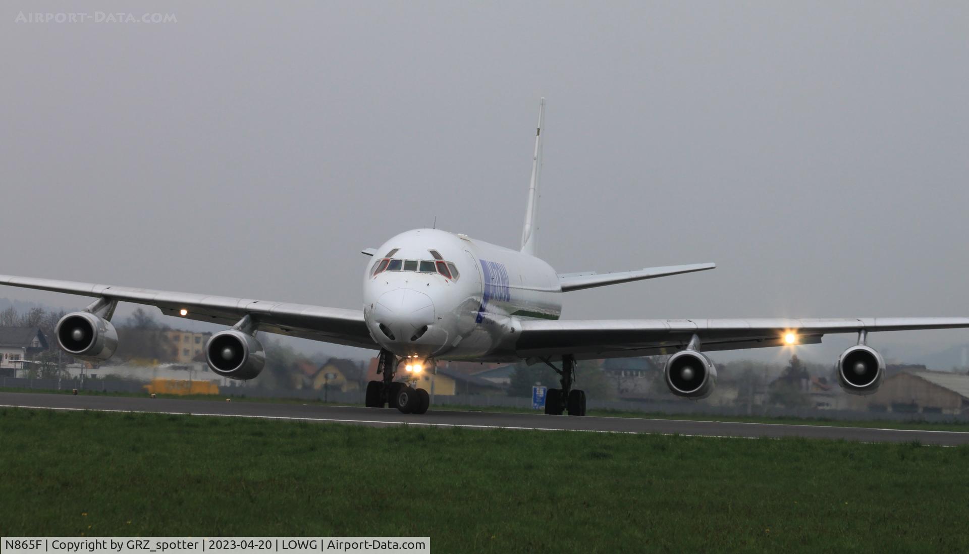 N865F, 1969 Douglas DC-8-63F C/N 46088, Nice visitor in GRZ!