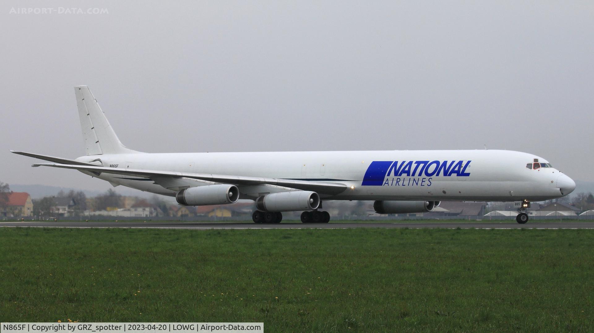 N865F, 1969 Douglas DC-8-63F C/N 46088, Nice visitor in GRZ!