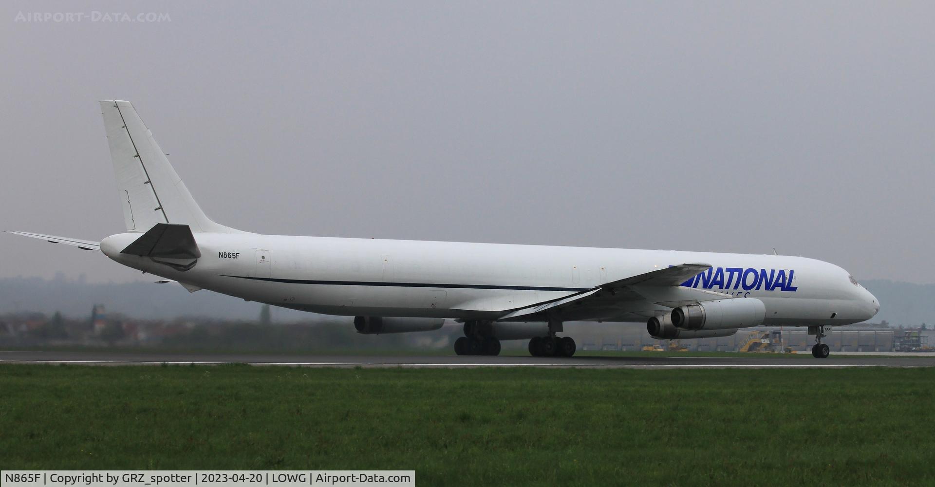 N865F, 1969 Douglas DC-8-63F C/N 46088, Nice visitor in GRZ!
