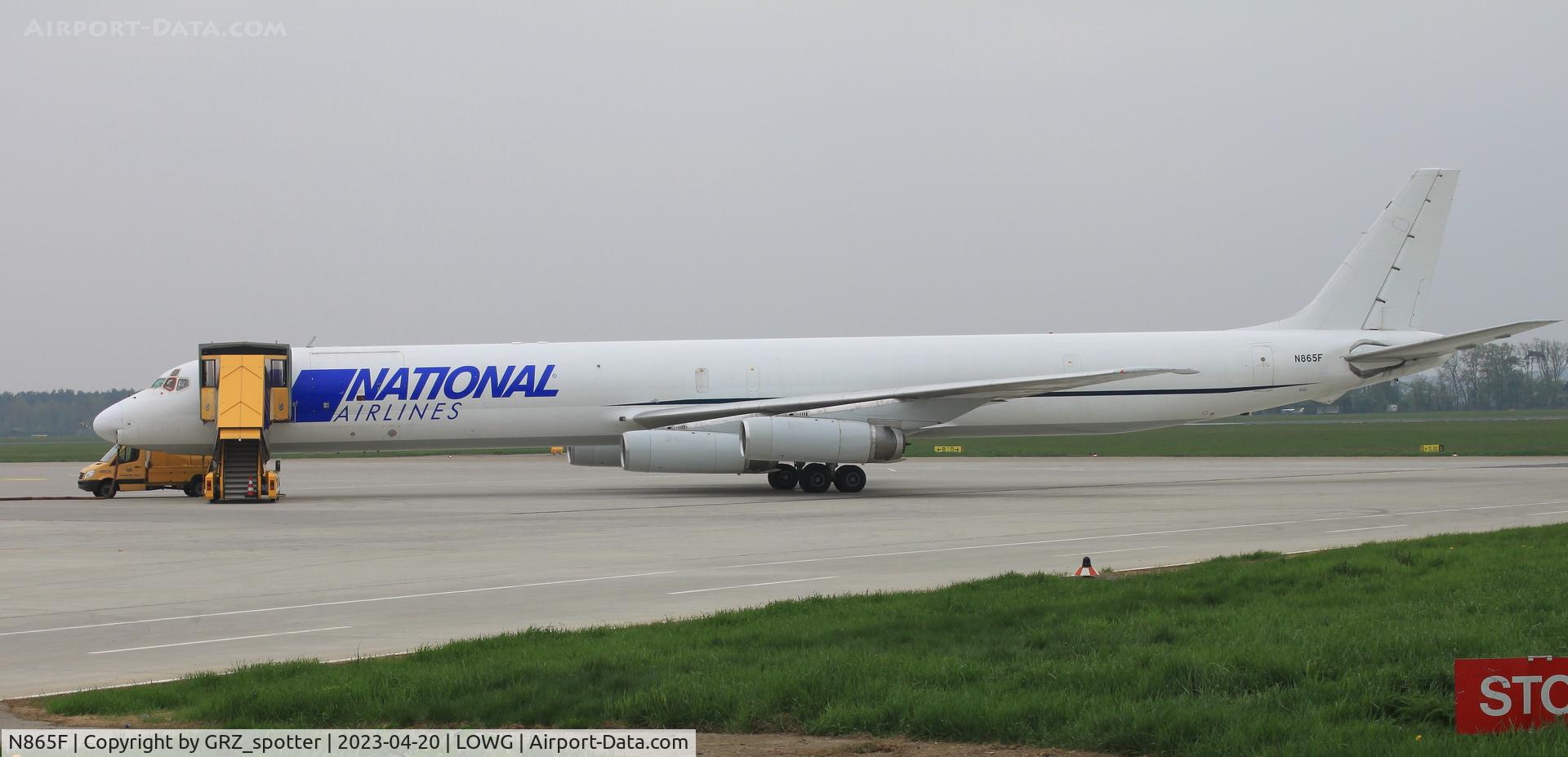 N865F, 1969 Douglas DC-8-63F C/N 46088, Nice visitor in GRZ!
