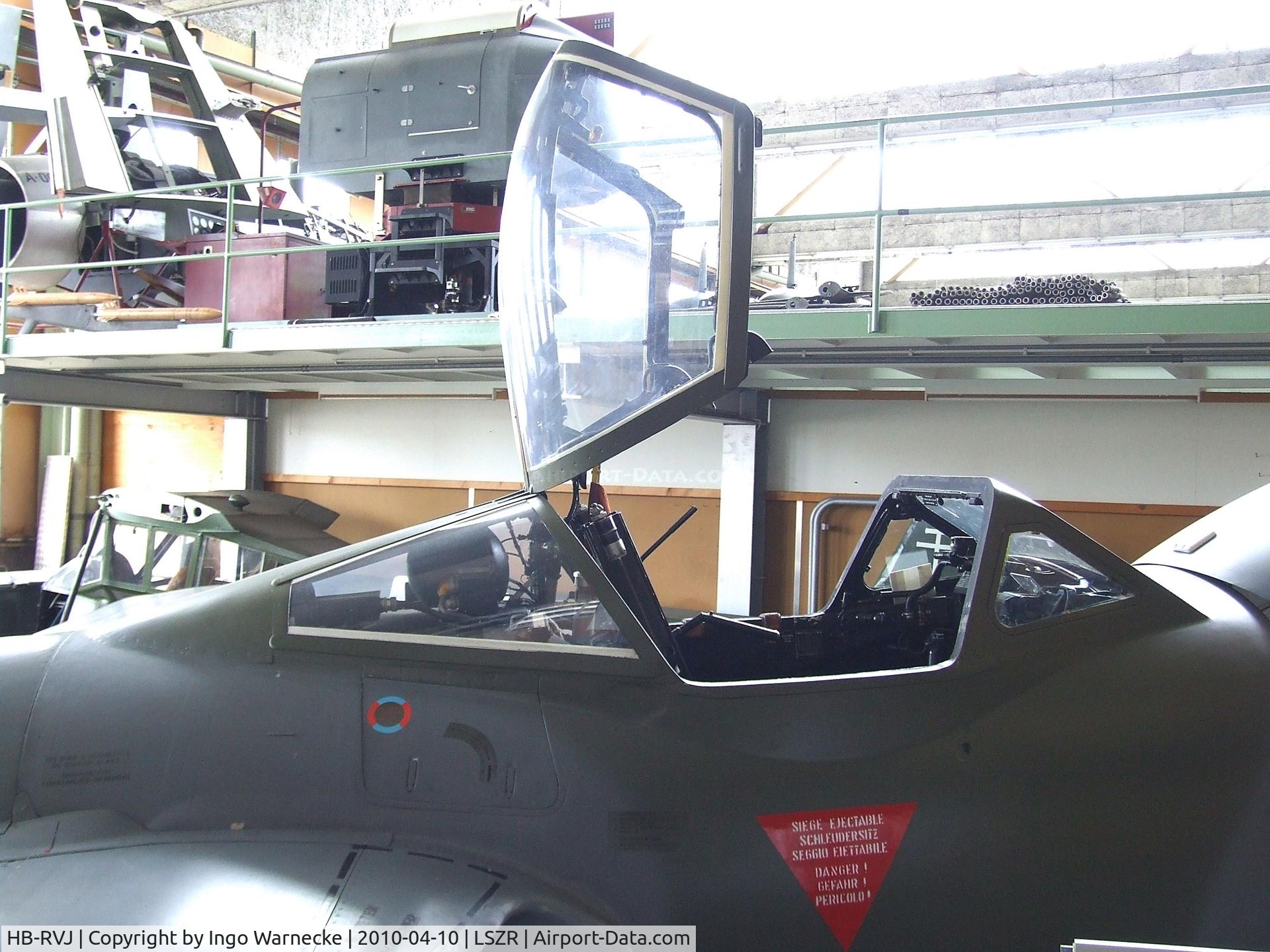 HB-RVJ, 1959 De Havilland (F+W Emmen) Vampire T55 (DH-115) C/N 988, De Havilland (EFW) D.H.115 Vampire Trainer T55 at the Fliegermuseum Altenrhein