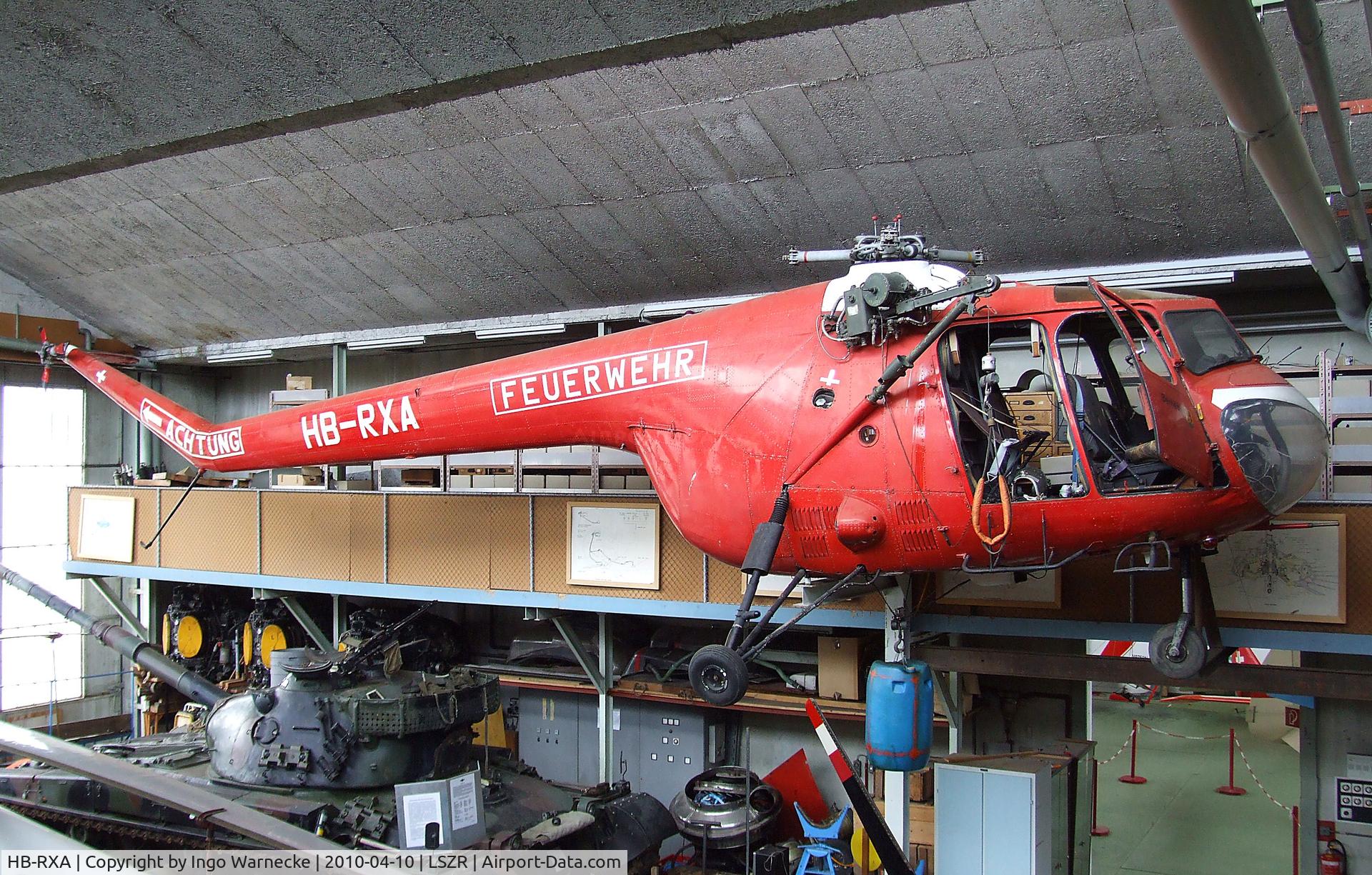 HB-RXA, 1958 Bristol 171B Sycamore HR.52 C/N 13483, Bristol B171B Sycamore HR52 at the Fliegermuseum Altenrhein