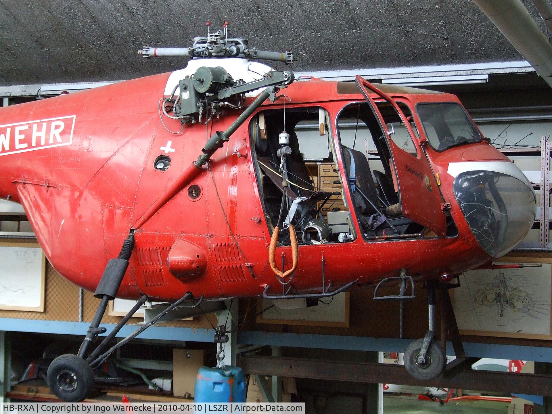 HB-RXA, 1958 Bristol 171B Sycamore HR.52 C/N 13483, Bristol B171B Sycamore HR52 at the Fliegermuseum Altenrhein