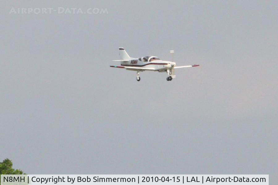 N8MH, Stoddard-Hamilton Glasair III C/N 3322, Arriving at Lakeland, FL during Sun N Fun 2010.