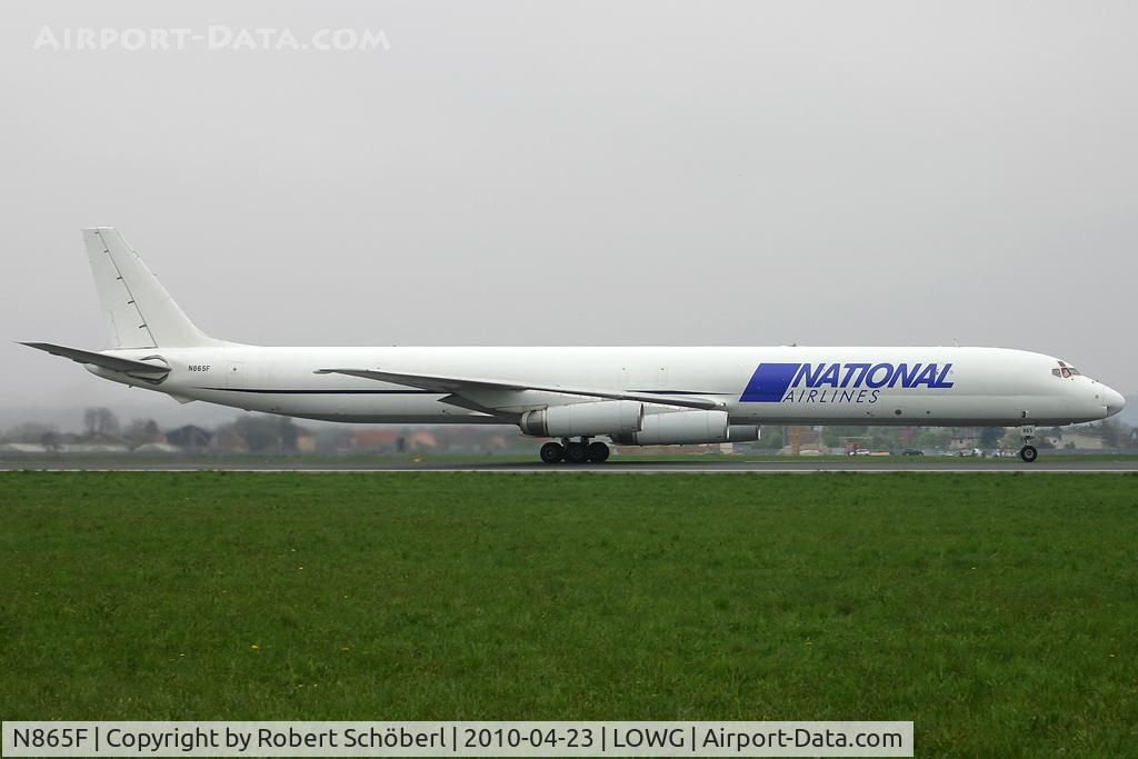 N865F, 1969 Douglas DC-8-63F C/N 46088, Nice visitor!
