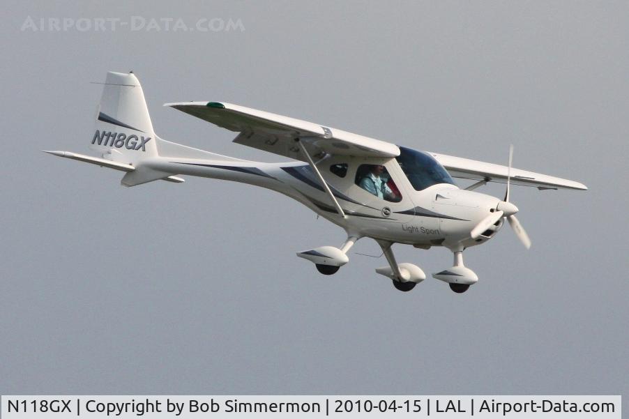 N118GX, Remos GX C/N 340, Arriving at Lakeland, FL during Sun N Fun 2010.