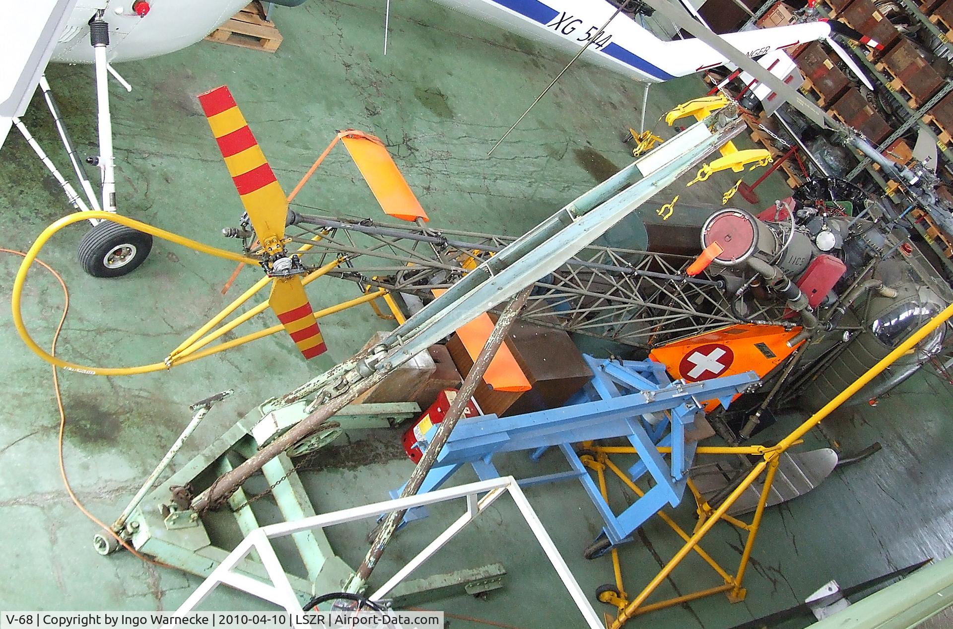 V-68, 1964 Sud SE-3130 Alouette II C/N 1924, Sud-Est SE.3130 Alouette II at the Fliegermuseum Altenrhein