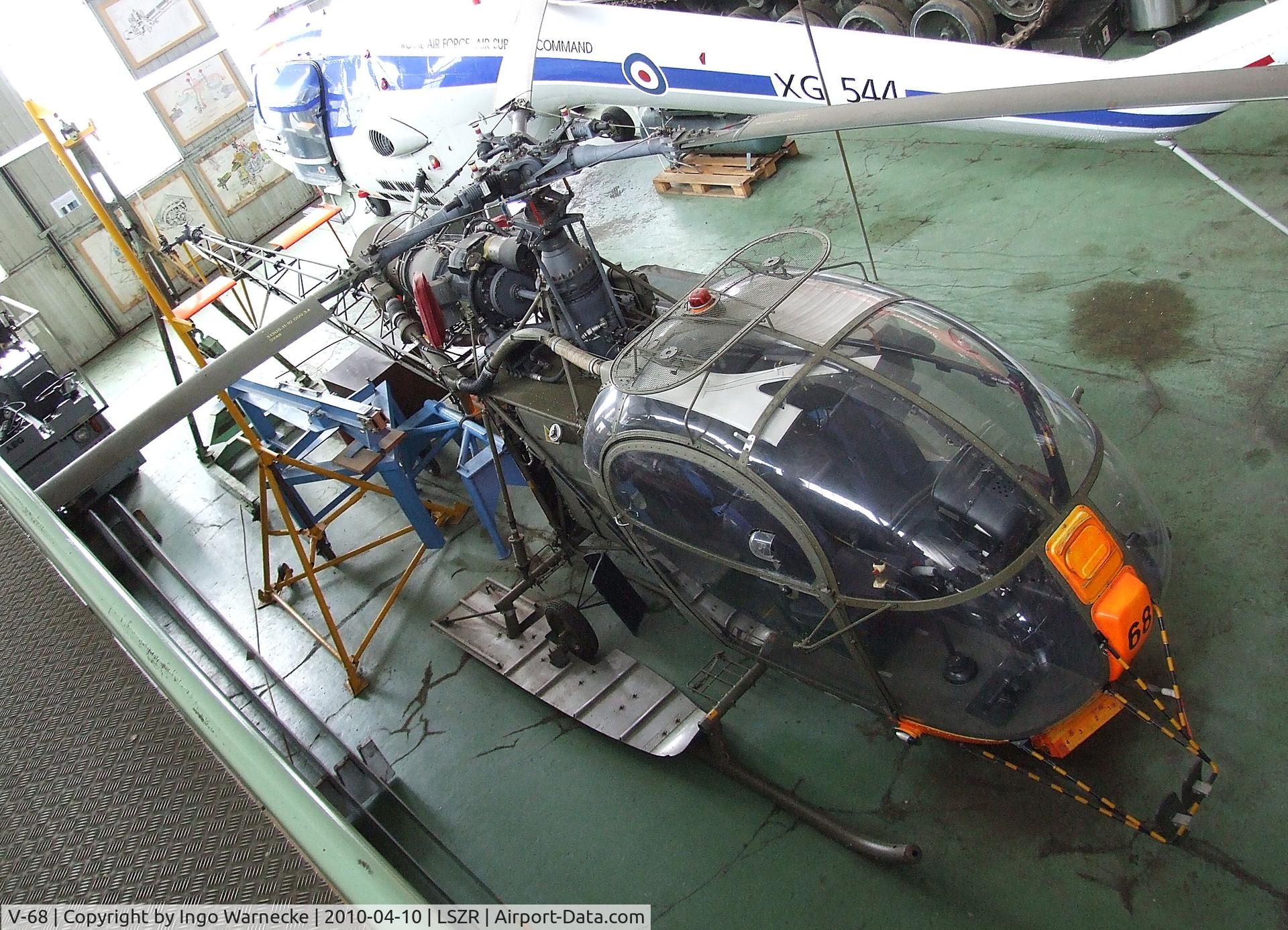 V-68, 1964 Sud SE-3130 Alouette II C/N 1924, Sud-Est SE.3130 Alouette II at the Fliegermuseum Altenrhein