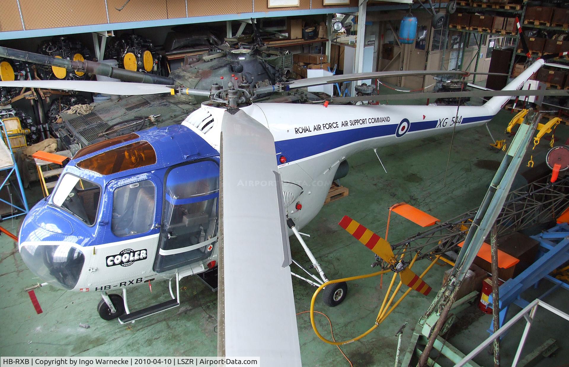 HB-RXB, 1957 Bristol 171B HR.52 Sycamore C/N 13475, Bristol B171B Sycamore HR52 at the Fliegermuseum Altenrhein