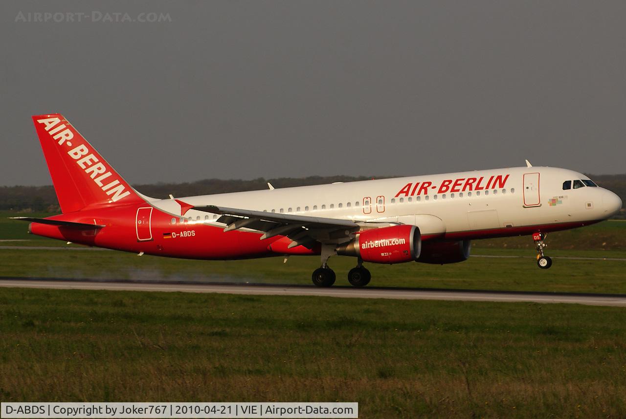 D-ABDS, 2007 Airbus A320-214 C/N 3289, Air Berlin Airbus A320-214