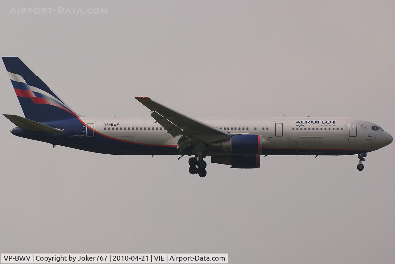VP-BWV, 1991 Boeing 767-3T7/ER C/N 25117, Aeroflot Boeing 767-3T7(ER)