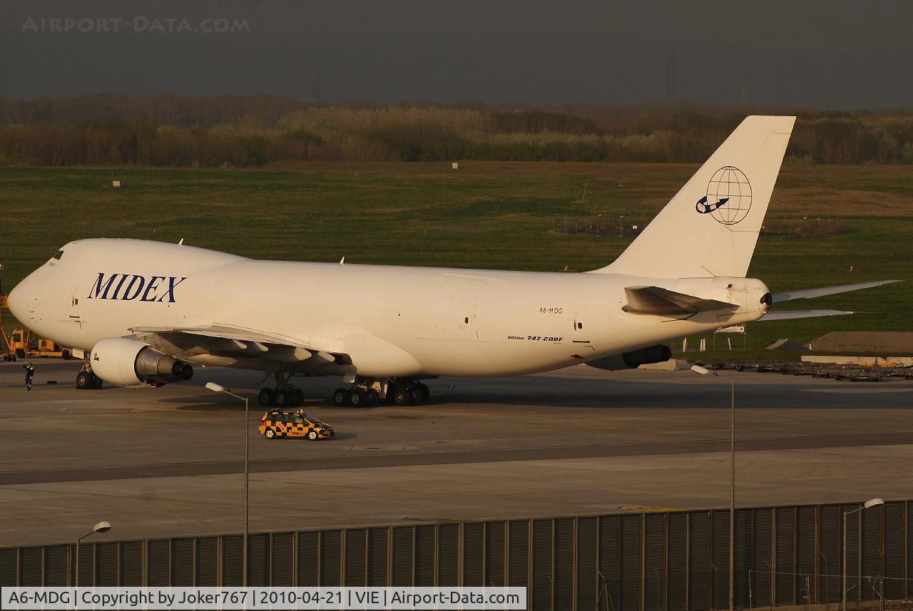 A6-MDG, 1991 Boeing 747-228F C/N 25266, MidEx Airlines Boeing 747-228F(SCD)