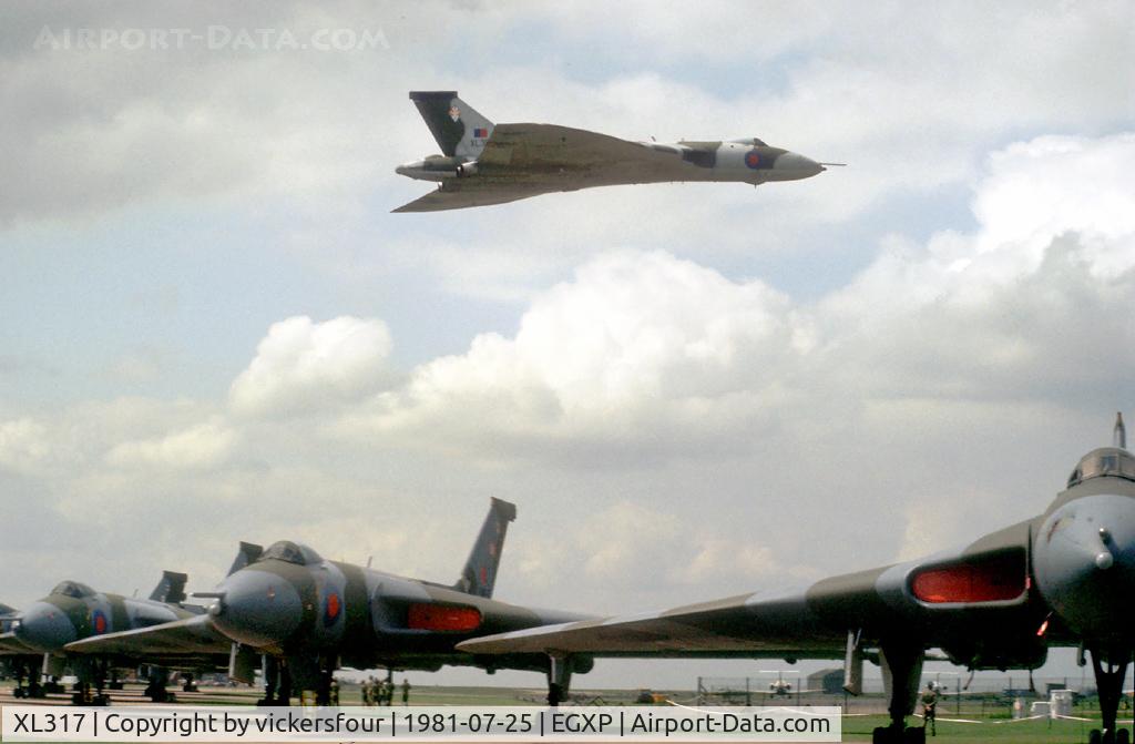XL317, 1962 Avro Vulcan B.2 C/N Set 26, Royal Air Force. Operated by 617 Squadron.