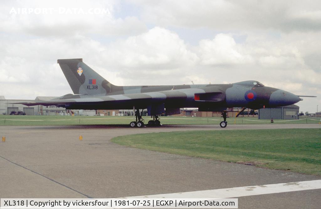 XL318, 1961 Avro Vulcan B.2 C/N Set 27, Royal Air Force. Operated by 617 Squadron.