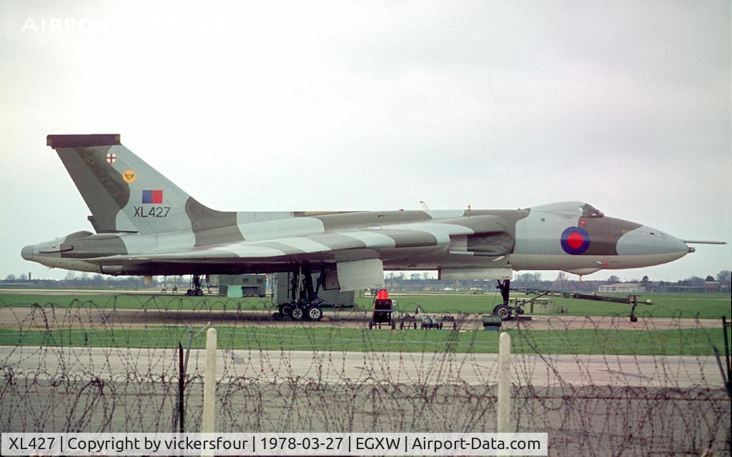 XL427, 1962 Avro Vulcan B.2 C/N Set 45, Royal Air Force Vulcan B2. Operated by 9 Squadron.