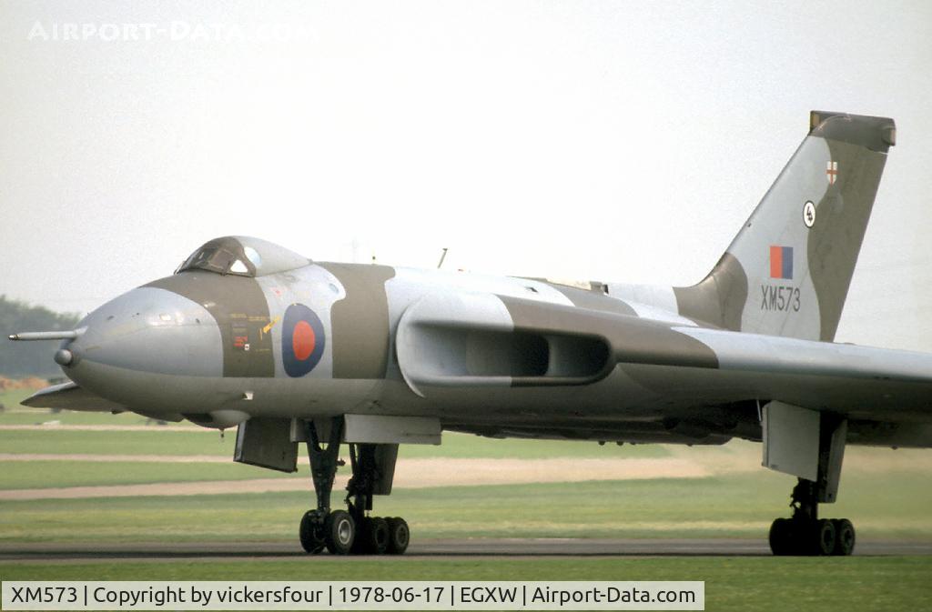 XM573, 1963 Avro Vulcan B.2 C/N Set 54, Royal Air Force. Operated by 44 Squadron.