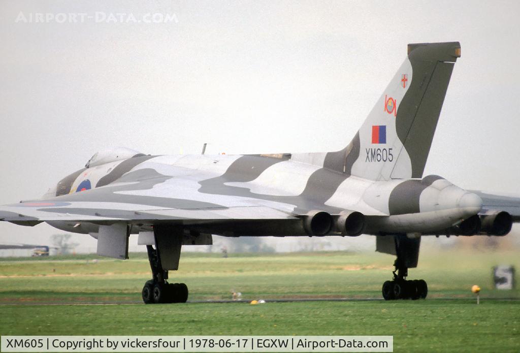 XM605, 1963 Avro Vulcan B.2 C/N Set 69, Royal Air Force. Operated by 101 Squadron.