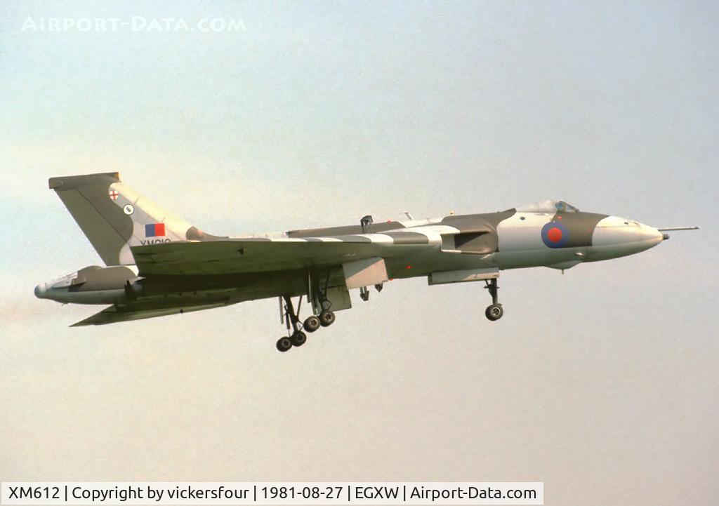 XM612, 1964 Avro Vulcan B.2 C/N Set 76, Royal Air Force. Operated by 44 Squadron.