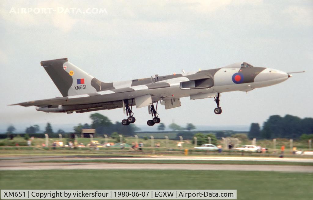 XM651, 1964 Avro Vulcan B.2 C/N Set 83, Royal Air Force Vulcan B2. Operated by 9 Squadron.
