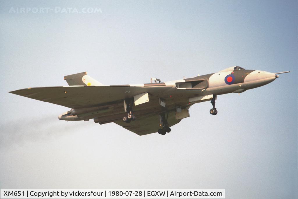 XM651, 1964 Avro Vulcan B.2 C/N Set 83, Royal Air Force Vulcan B2. Operated by 9 Squadron.