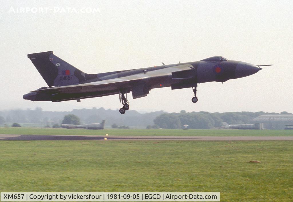 XM657, 1965 Avro Vulcan B.2A C/N Set 89, Royal Air Force Vulcan B2. Operated by 44 Squadron.