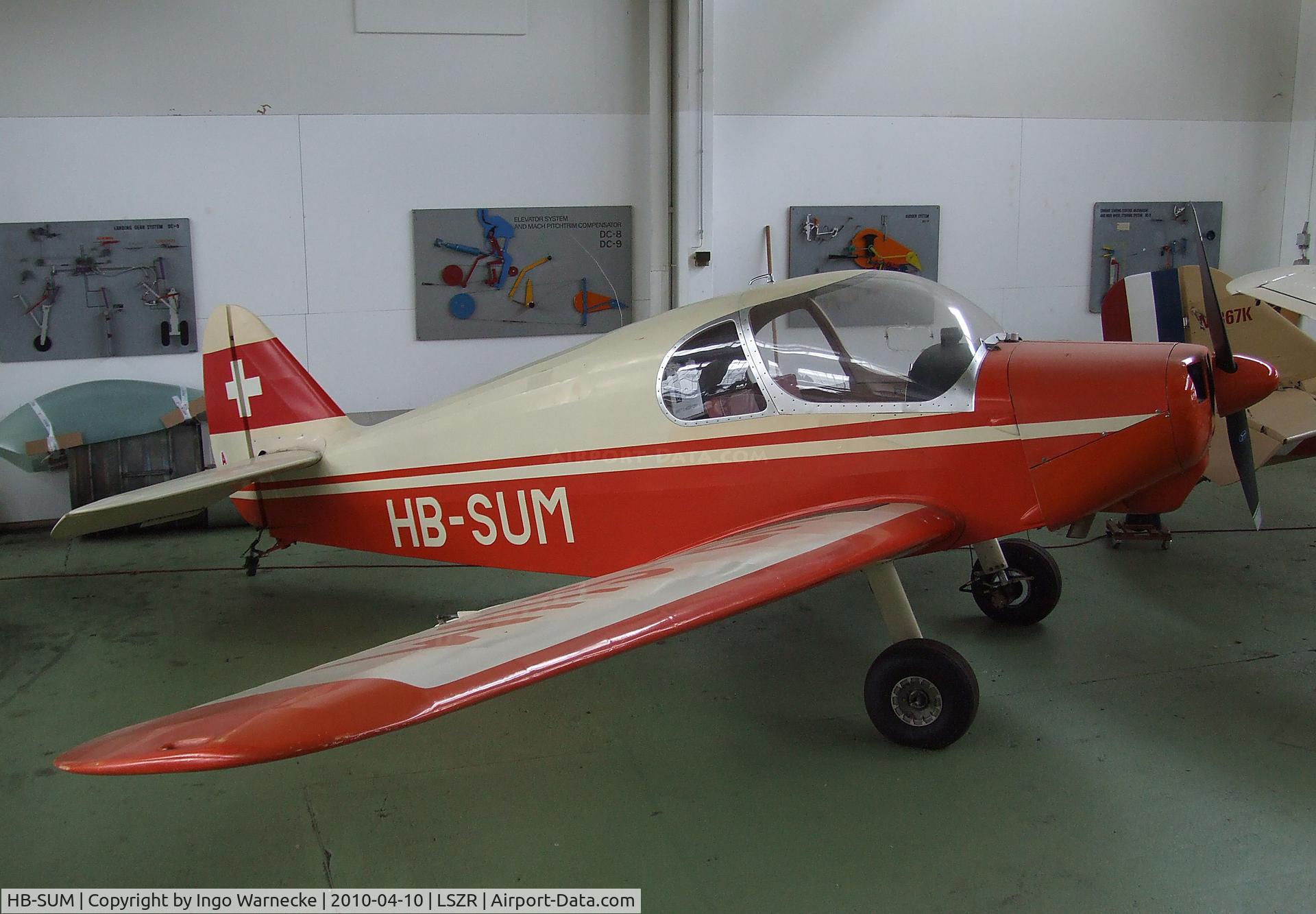 HB-SUM, 1959 Gardan GY-201 Minicab C/N A-211, CAB (Constructions Aeronautiques De Bearn) GY.201 Minicab at the Fliegermuseum Altenrhein