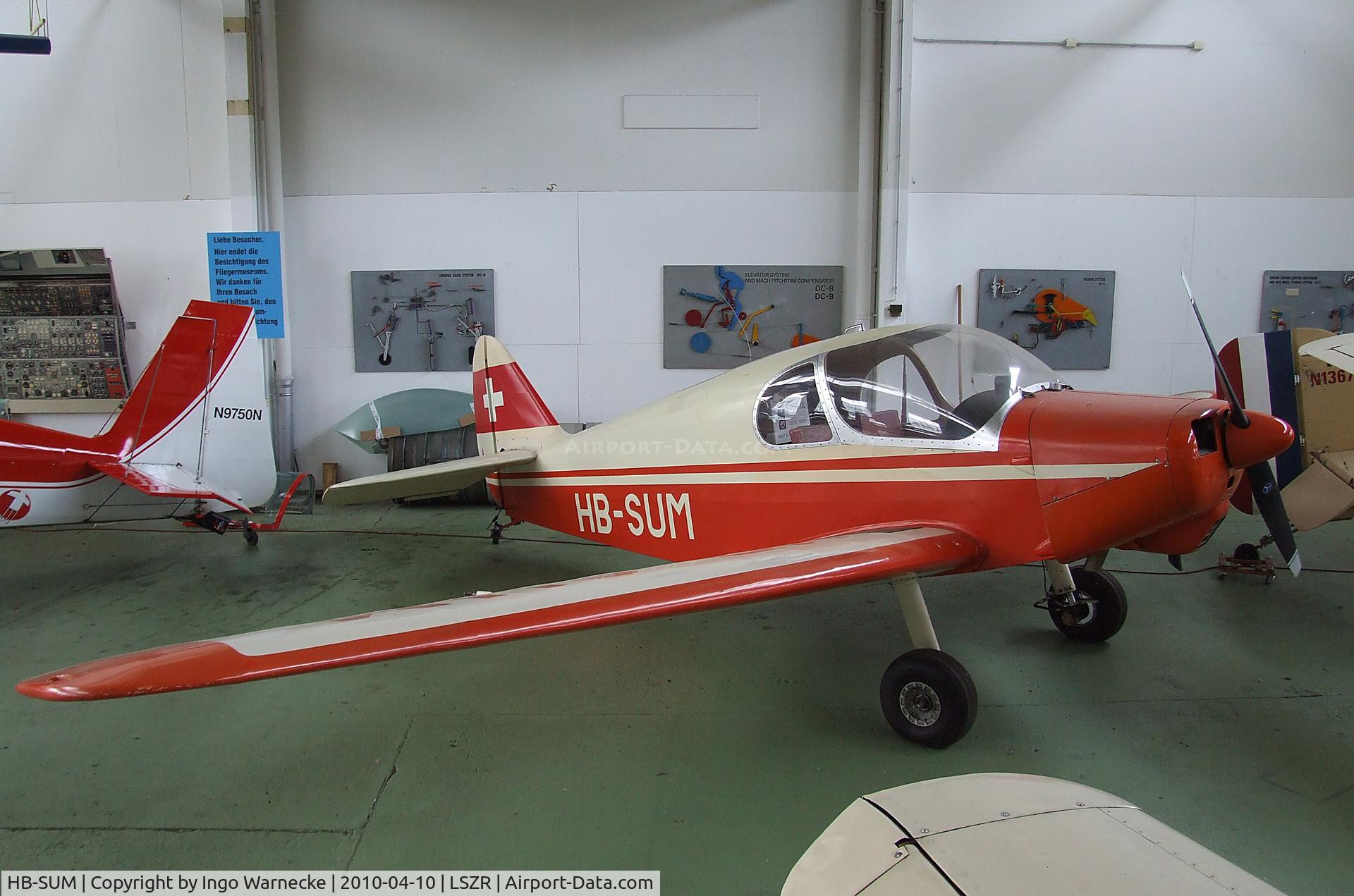 HB-SUM, 1959 Gardan GY-201 Minicab C/N A-211, CAB (Constructions Aeronautiques De Bearn) GY.201 Minicab at the Fliegermuseum Altenrhein