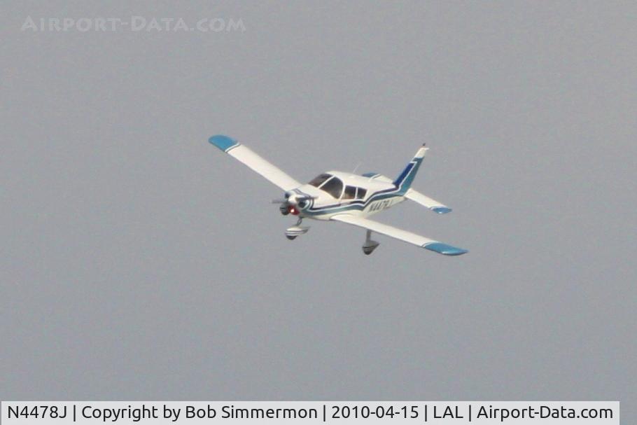 N4478J, 1967 Piper PA-28-140 Cherokee C/N 28-22894, Arriving at Lakeland, FL during Sun N Fun 2010.