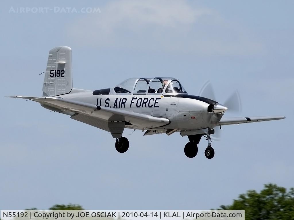 N55192, 1955 Beech T-34A Mentor C/N G-749, Arriving in Lakeland
