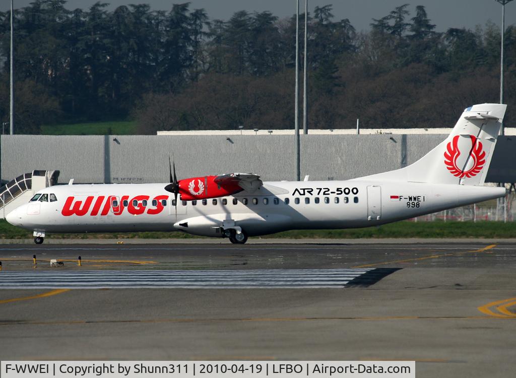 F-WWEI, 2010 ATR 72-212A C/N 898, C/n 898 - To be PK-MFJ