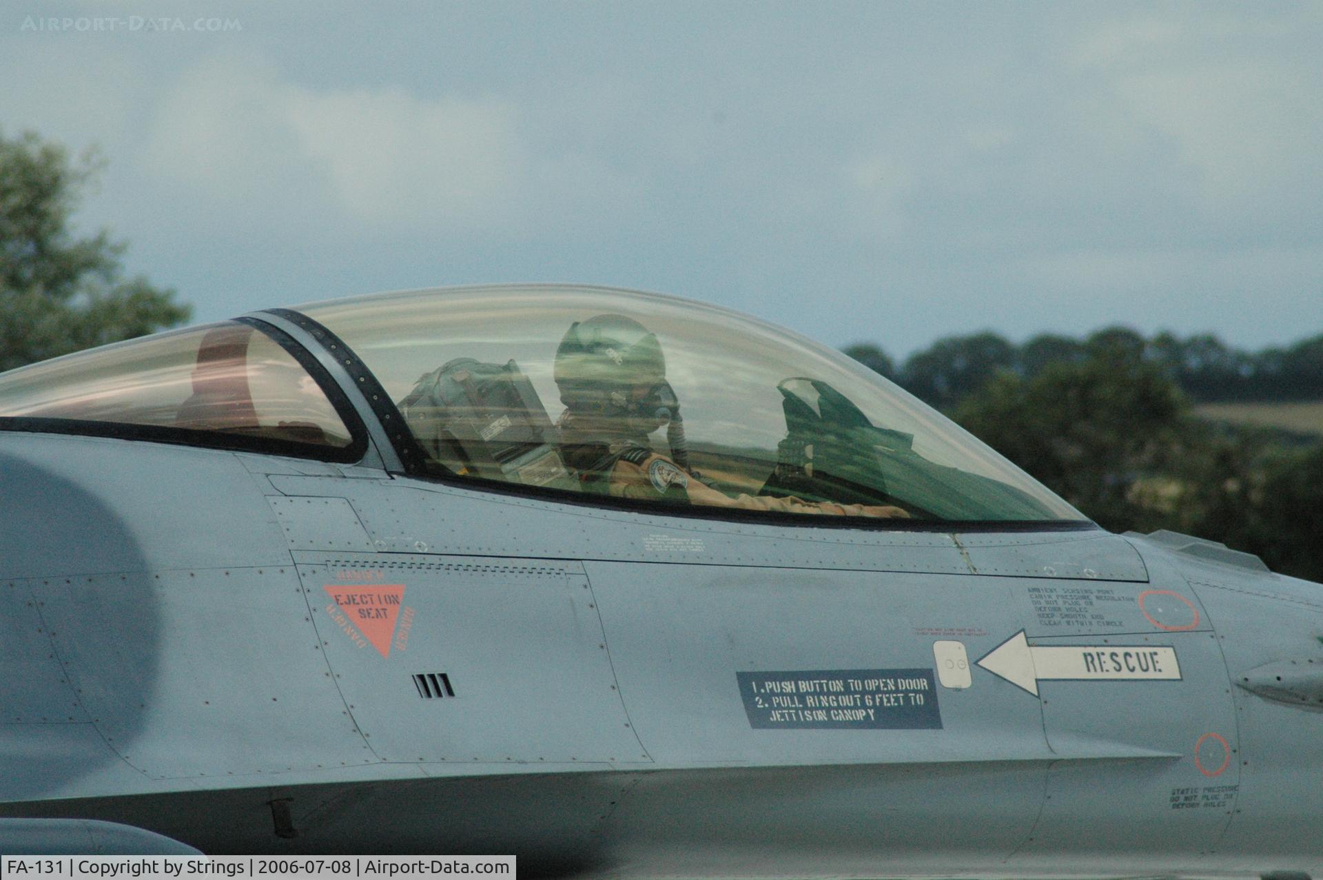 FA-131, 1991 SABCA F-16AM Fighting Falcon C/N 6H-131, RNAS Yeovilton Air Day display aircraft