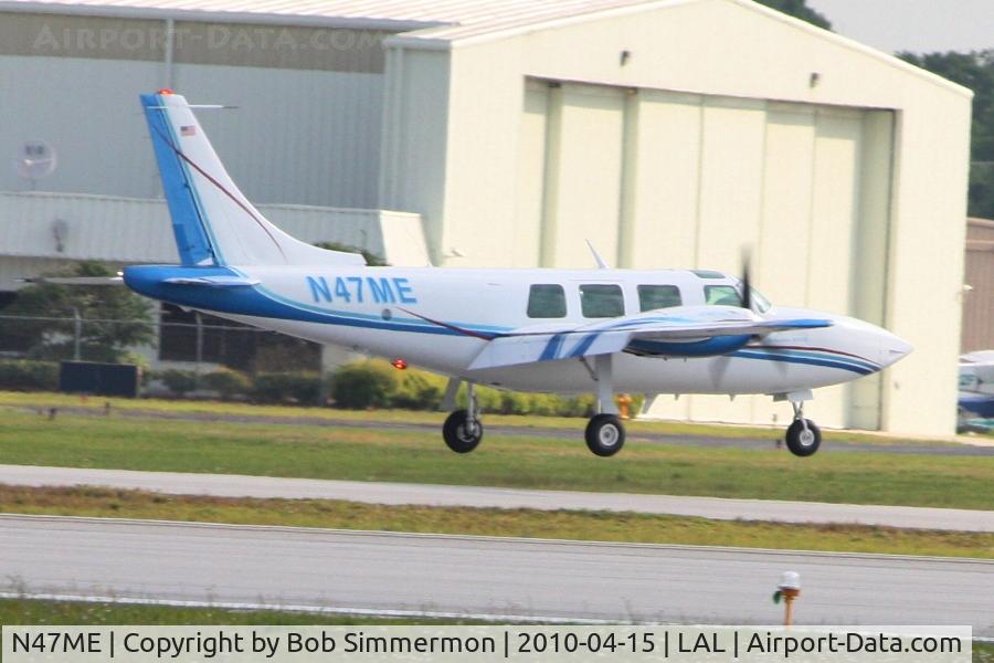 N47ME, 1981 Piper Aerostar 600 C/N 6008848161250, Arriving at Lakeland, FL during Sun N Fun 2010.