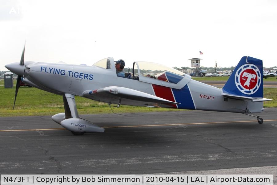 N473FT, 2006 Harmon F1 Rocket C/N 112, Departing Lakeland, FL during Sun N Fun 2010