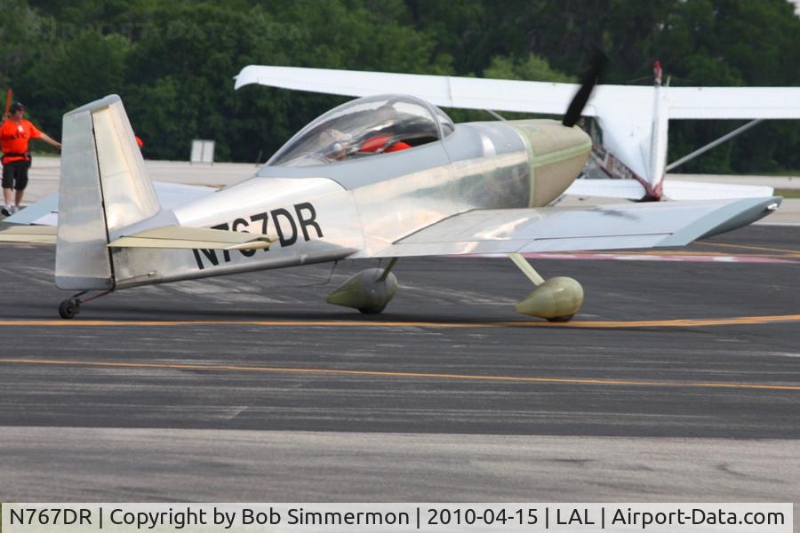 N767DR, Vans RV-8 C/N 81463, Departing Lakeland, FL during Sun N Fun 2010