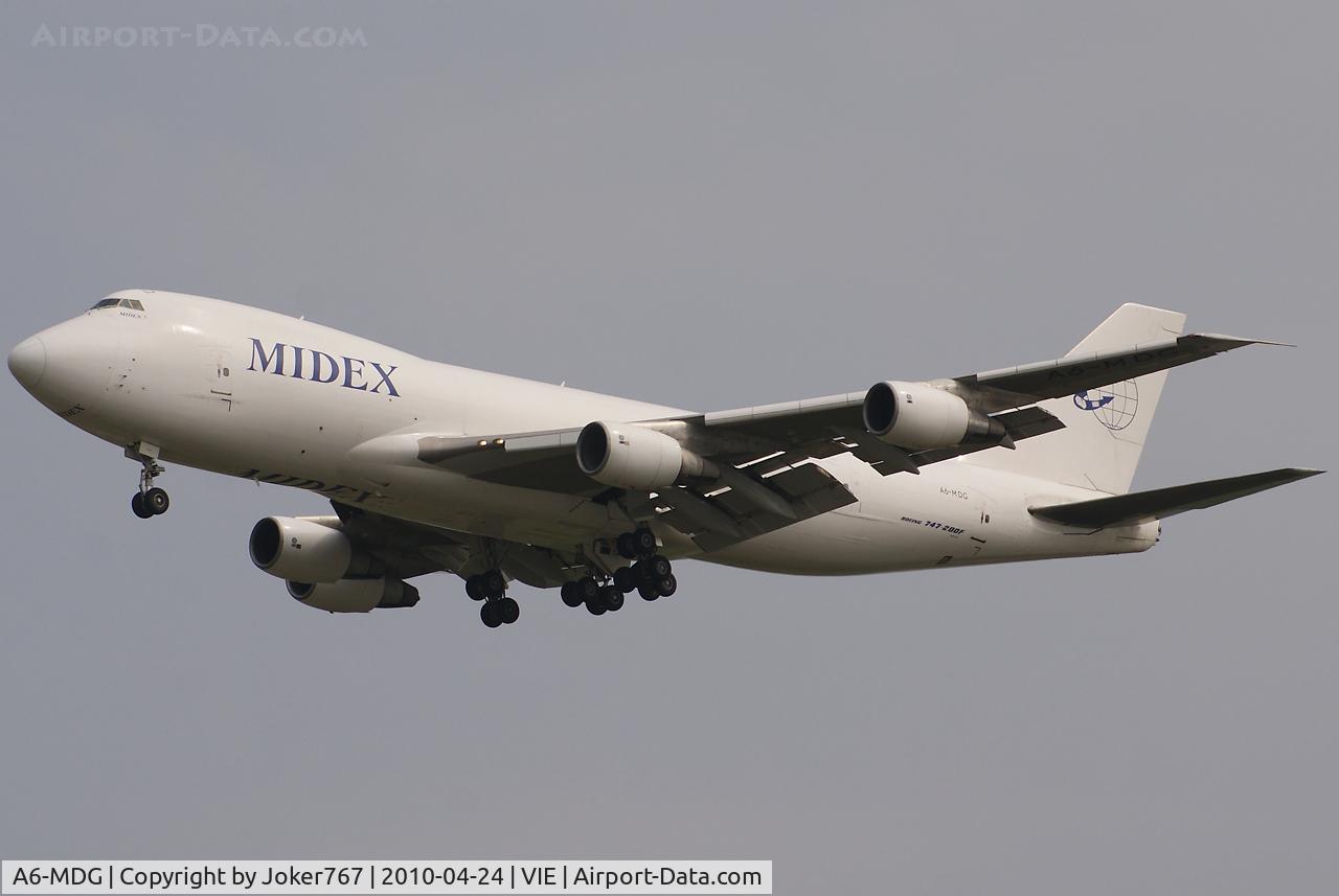 A6-MDG, 1991 Boeing 747-228F C/N 25266, MidEx Airlines Boeing 747-228F(SCD)