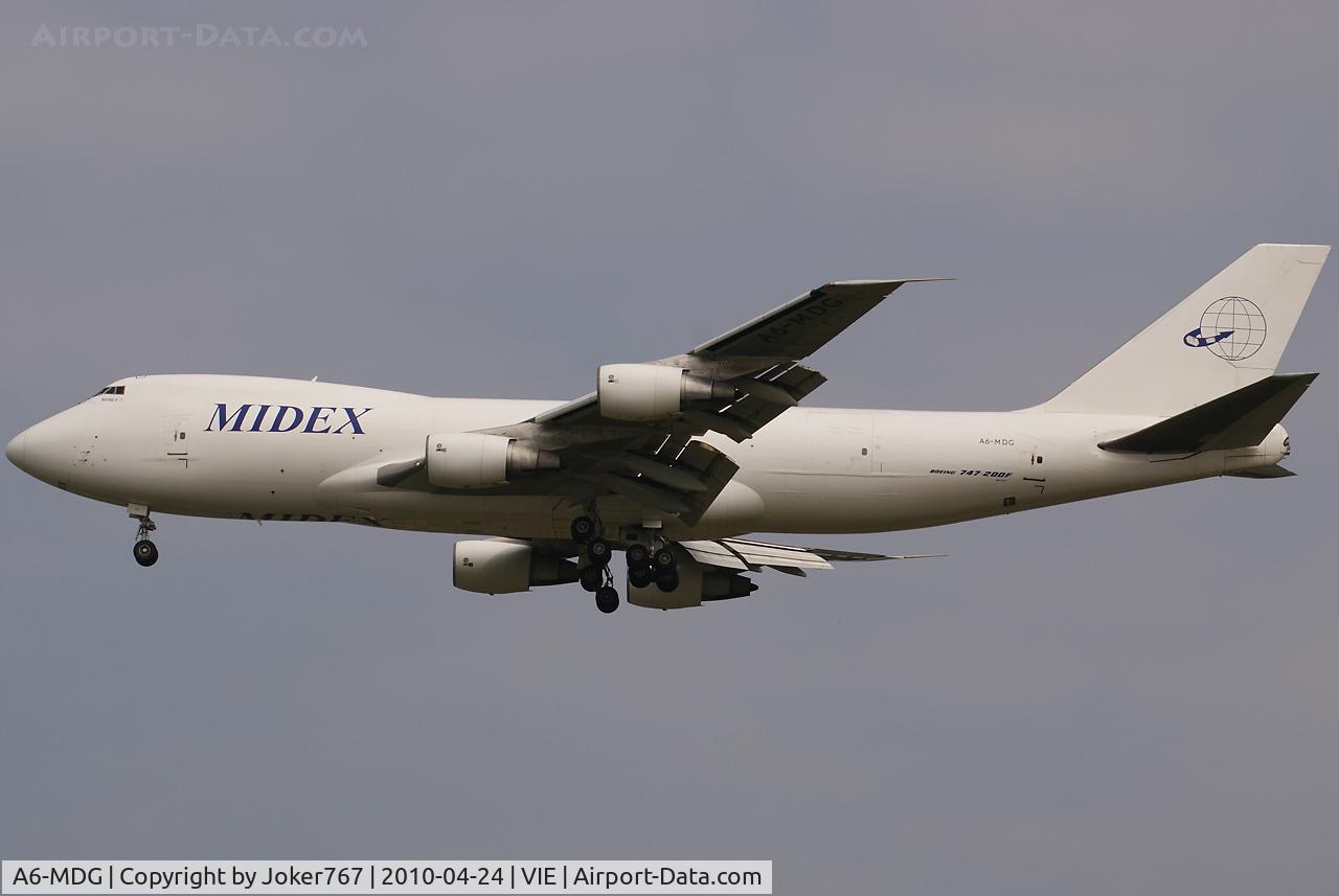 A6-MDG, 1991 Boeing 747-228F C/N 25266, MidEx Airlines Boeing 747-228F(SCD)