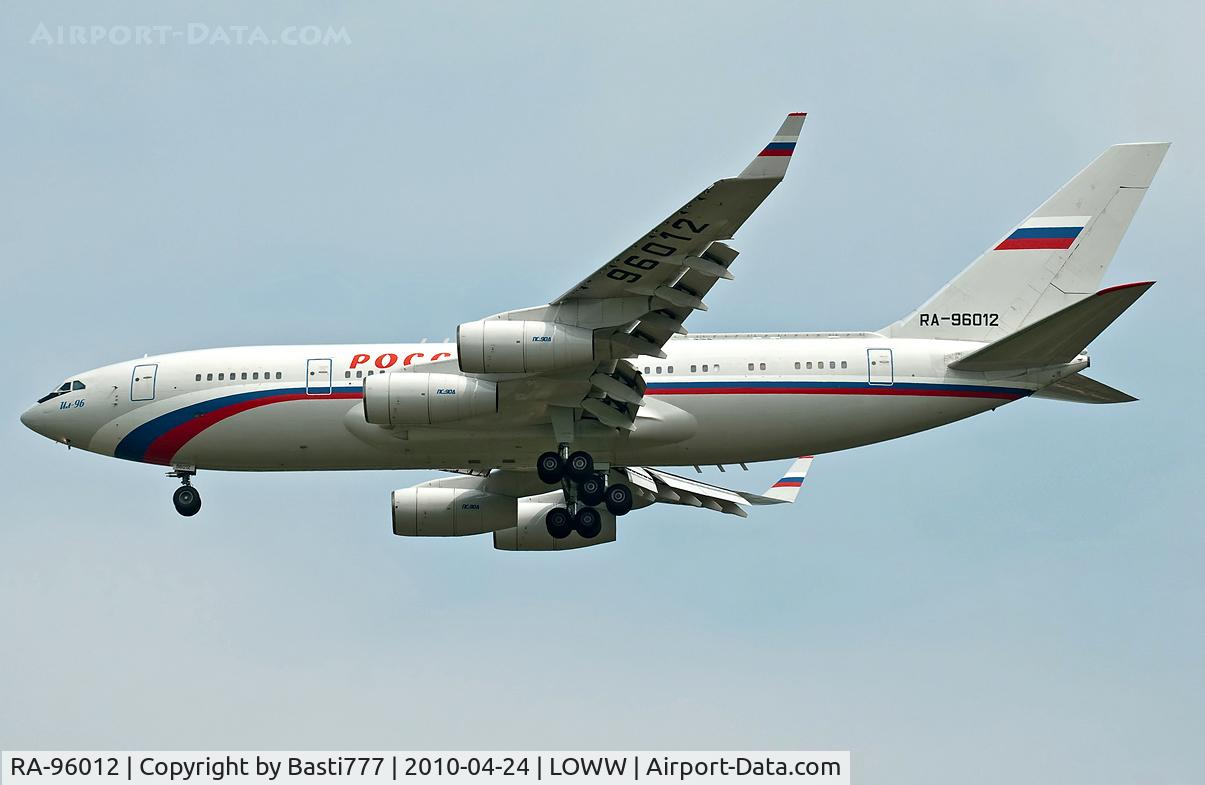 RA-96012, 1994 Ilyushin Il-96-300 C/N 74393201009, Ilyushin 96-300 at vienna