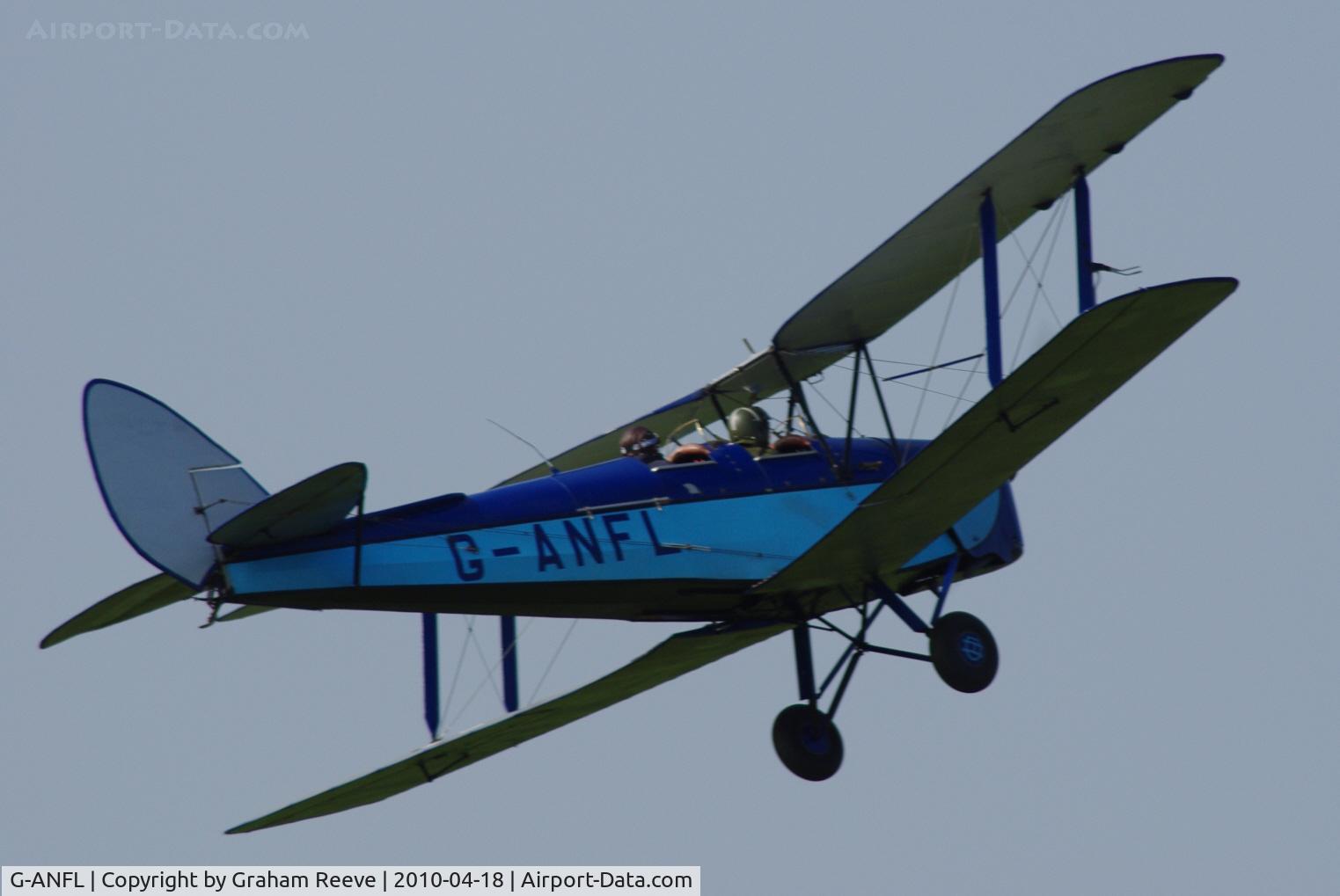 G-ANFL, 1941 De Havilland DH-82A Tiger Moth II C/N 84617, Taking off from Felthorpe, UK.