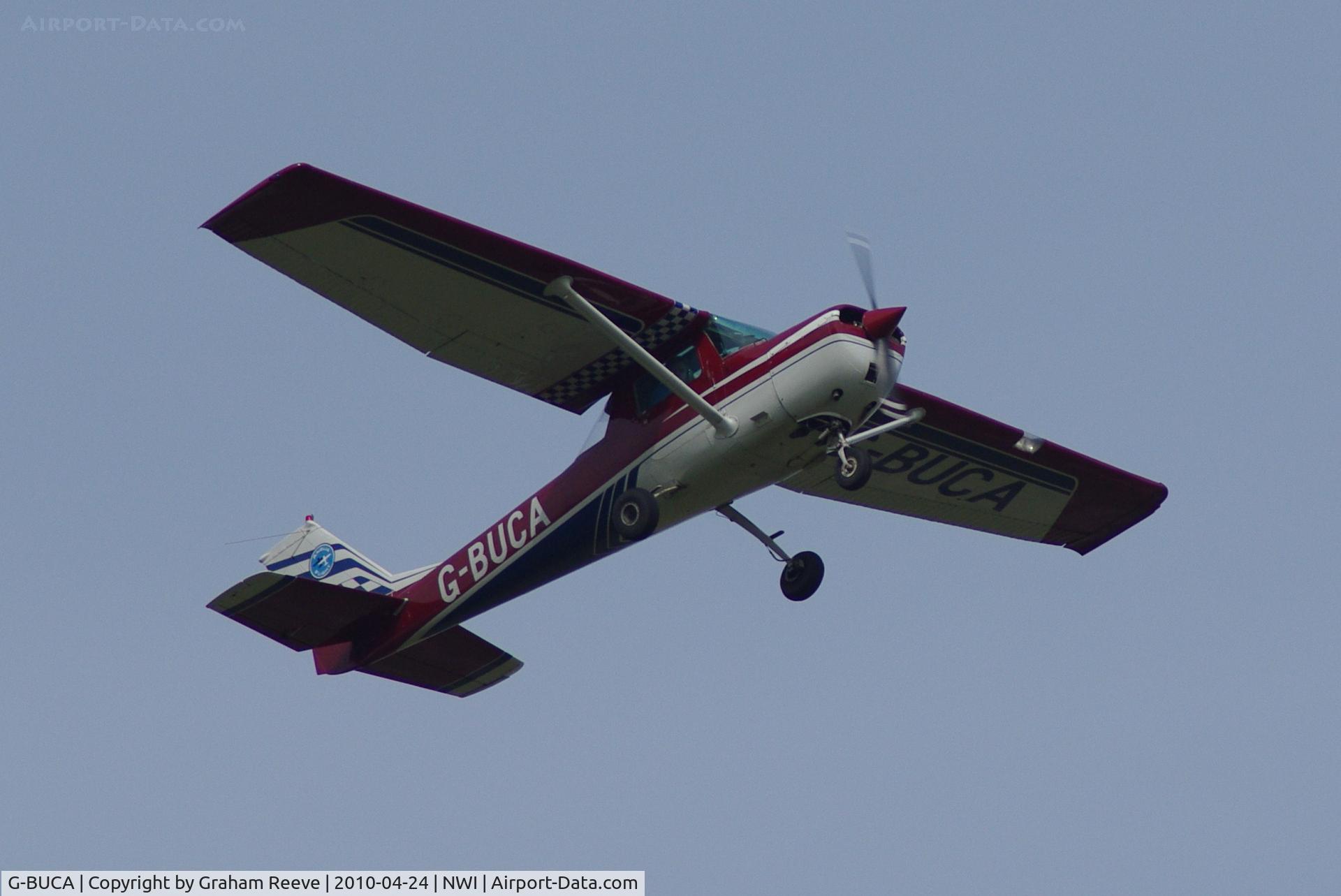 G-BUCA, 1970 Cessna A150K Aerobat C/N A15000220, Taking off from Norwich.