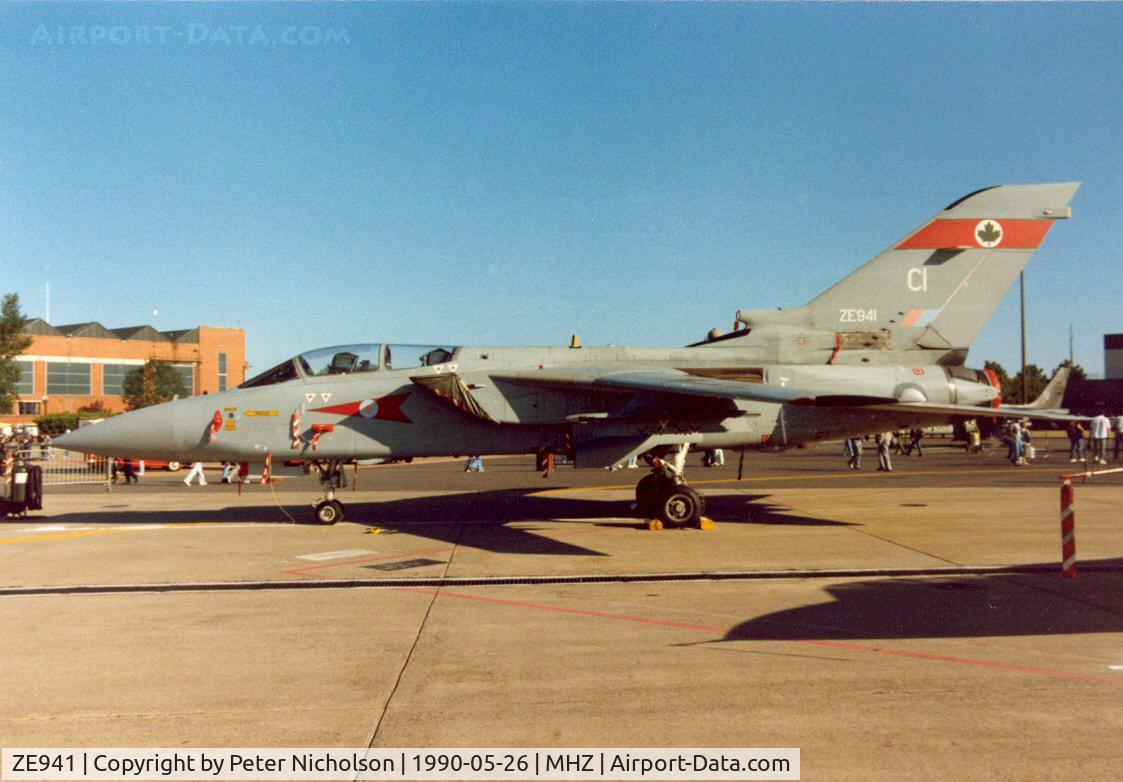 ZE941, 1989 Panavia Tornado F.3 C/N AT038/788/3369, Tornado F.3 of 5 Squadron based at RAF Coningsby on display at the 1990 RAF Mildenhall Air Fete.