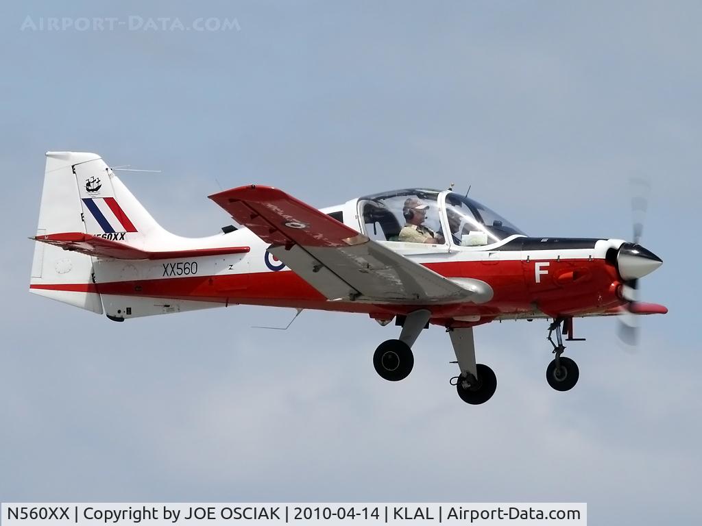 N560XX, 1973 Scottish Aviation Bulldog T.1 C/N BH120/256, Arriving at Lakeland