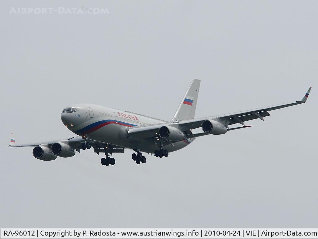 RA-96012, 1994 Ilyushin Il-96-300 C/N 74393201009, Wladimir Putin visited Vienna on 24th April 2010