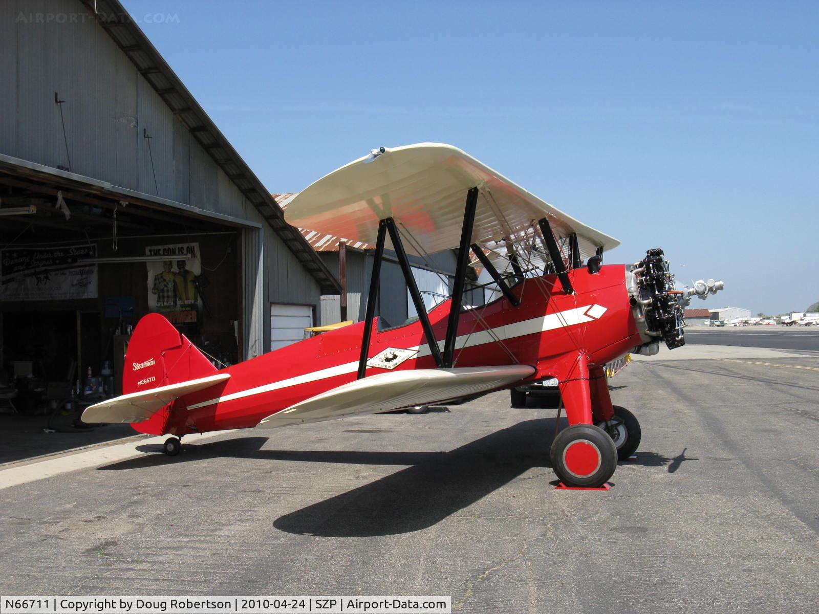 N66711, 1941 Boeing IB75A C/N 75-1675, 1941 Boeing Stearman IB75A, Jacobs R-755B2 275 Hp newly rebuilt engine, aircraft in total rebuild at Rowena's Flying Fabric Company, Restricted-Experimental class